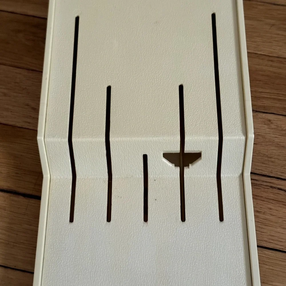 Culco 1742 Cream‎ Knife Block Holder Organizer Wall Mount Made in USA Kitchen